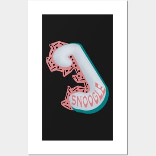 Snoogle, a noodle body pillow Posters and Art